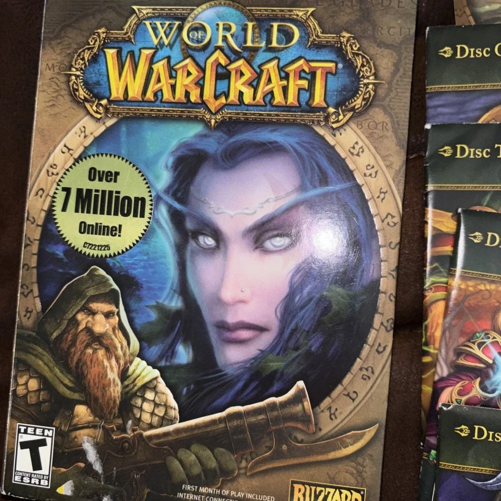 World of Warcraft and WOW Burning Crusade Expansion Game LOT of 2 Games Big Box!